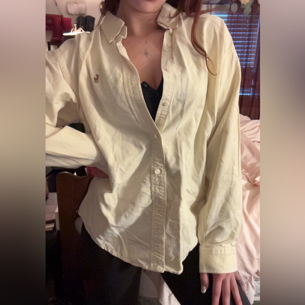 Ralph Lauren Light Yellow Button-Up Shirt